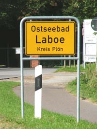 Laboe Village Sign
